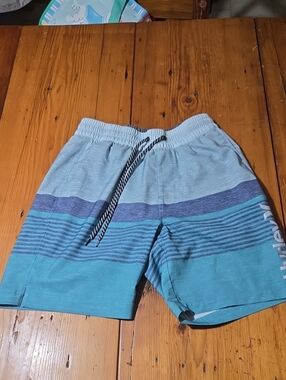 Hurley Light Blues Elastic Swim Shorts Men Sz S